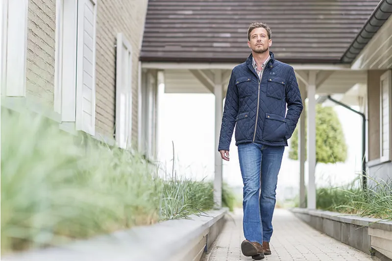 Baleno Hadley Mens Quilted Jacket Navy-1